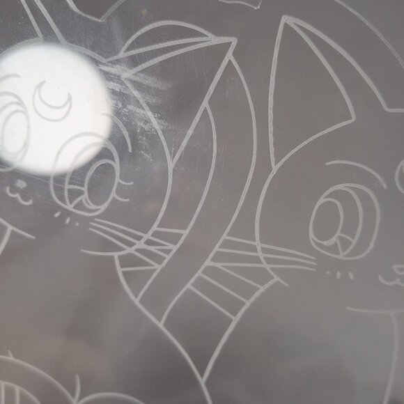 Sailor Moon Cat Etched LED Lamp Light Naoka Takeuchi Toei Just Funky Luna - Picture 14 of 16